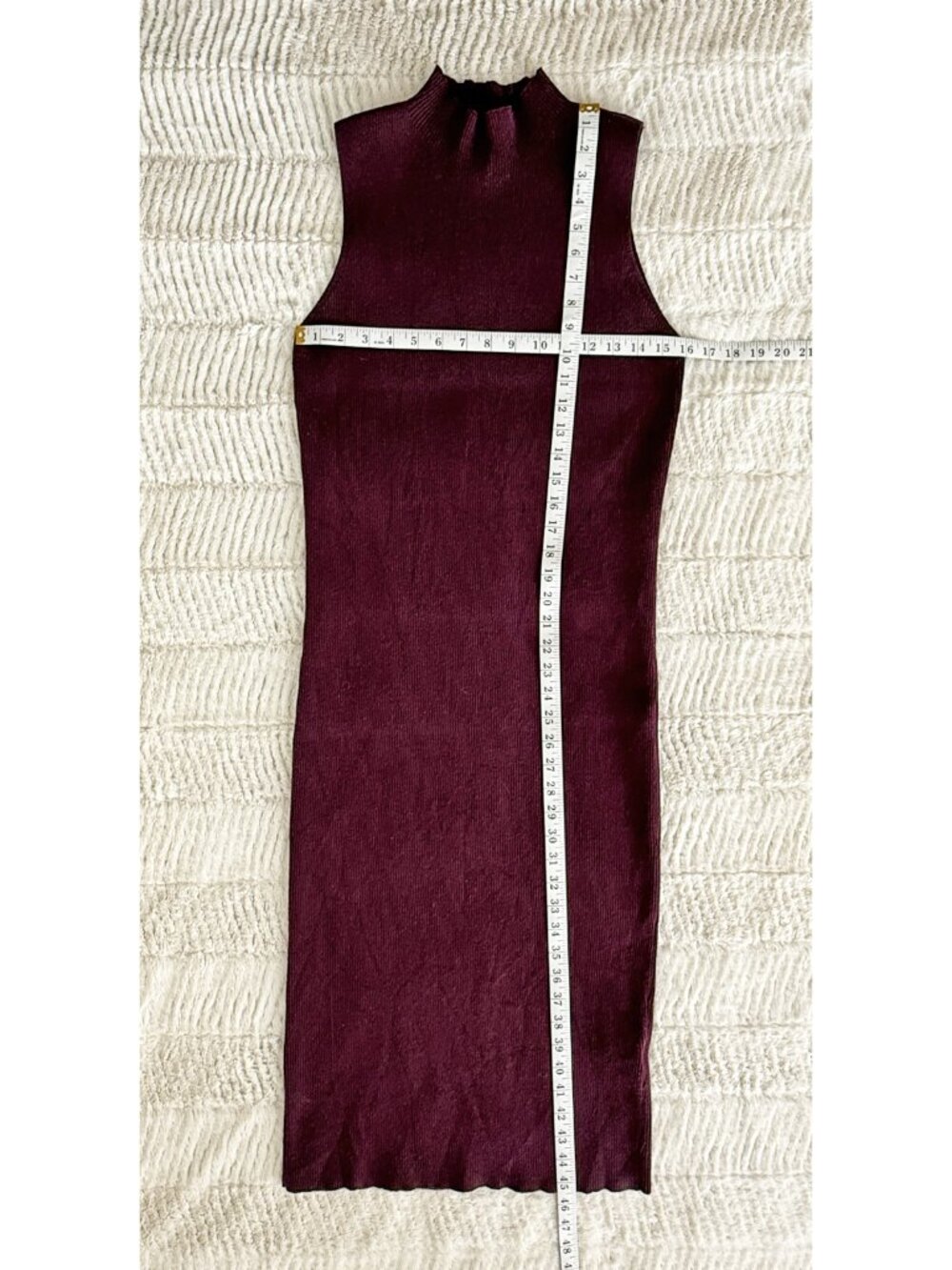 Express Purple Sleeveless Mockneck Knit Midi Dress, Size Large - Picture 2 of 9